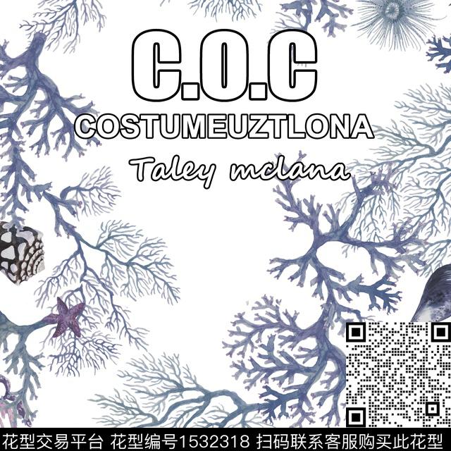 男装海底字母数码印花华亿平台下载（图片编号: 1532318） - 瓦栏（Walan）