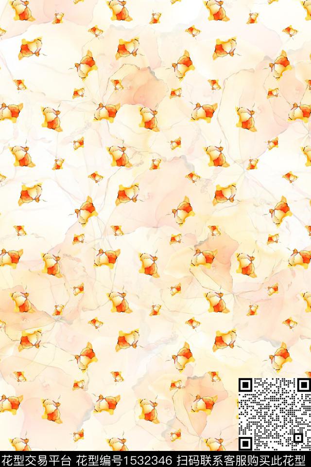 花卉女装小碎花数码印花华亿平台下载（图片编号: 1532346） - 瓦栏（Walan）