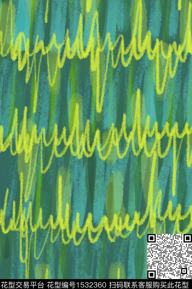 抽象线条纹理数码印花华亿平台下载（图片编号: 1532360） - 瓦栏（Walan）