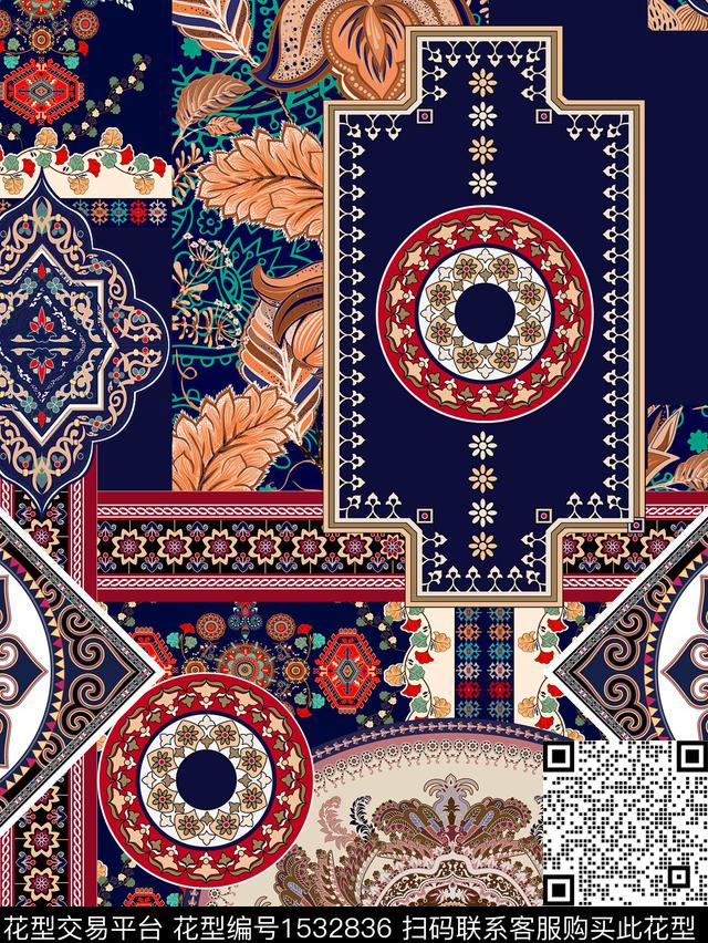 中东宗教伊斯兰数码印花华亿平台下载（图片编号: 1532836） - 瓦栏（Walan）