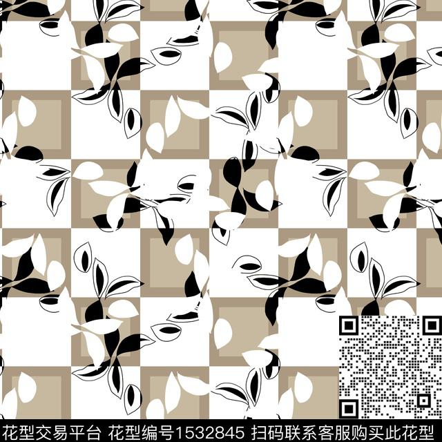 女装几何连衣裙数码印花华亿平台下载（图片编号: 1532845） - 瓦栏（Walan）