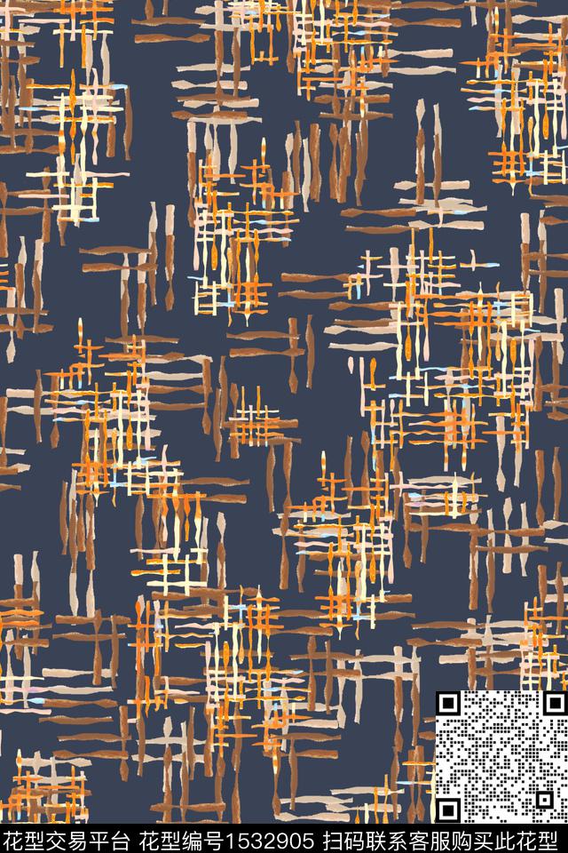 条纹抽象数码印花华亿平台下载（图片编号: 1532905） - 瓦栏（Walan）