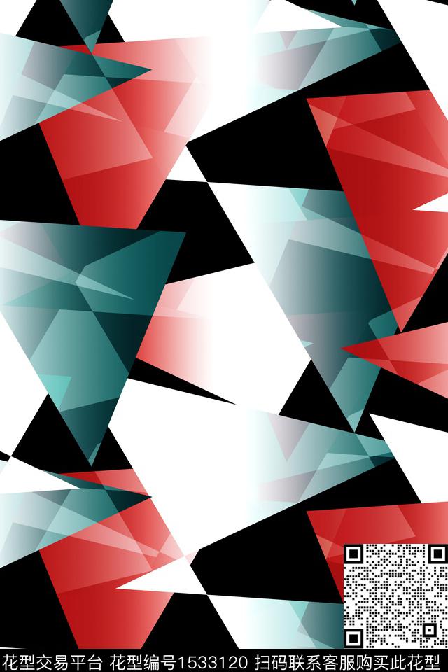 运动抽象男装家居服数码印花华亿平台下载（图片编号: 1533120） - 瓦栏（Walan）