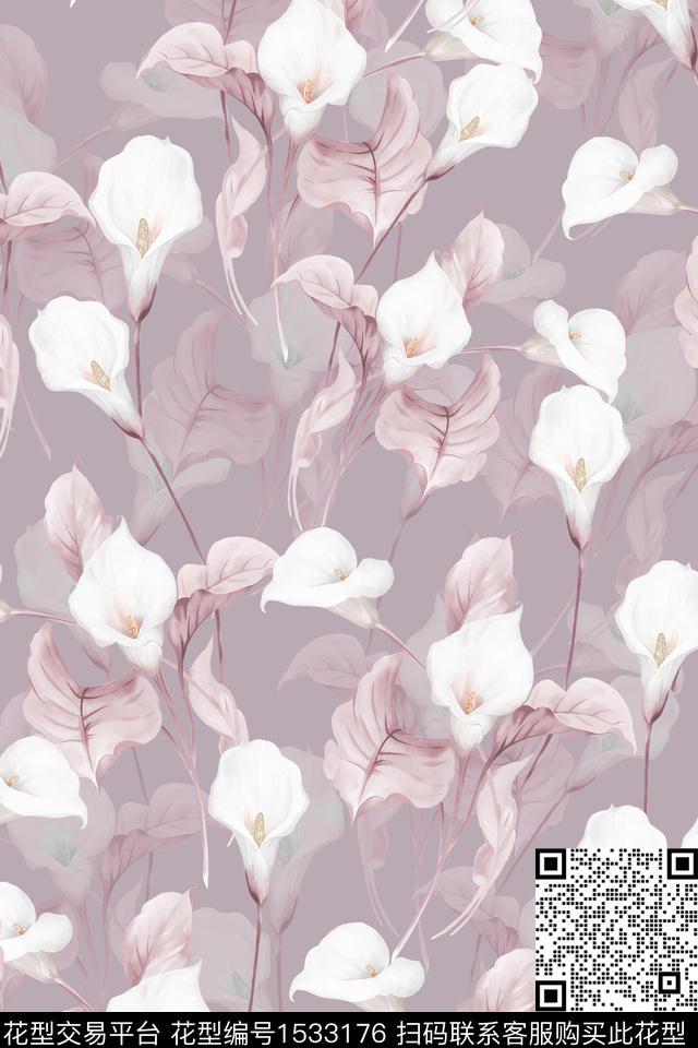 女装数码华亿平台花卉数码印花华亿平台下载（图片编号: 1533176） - 瓦栏（Walan）