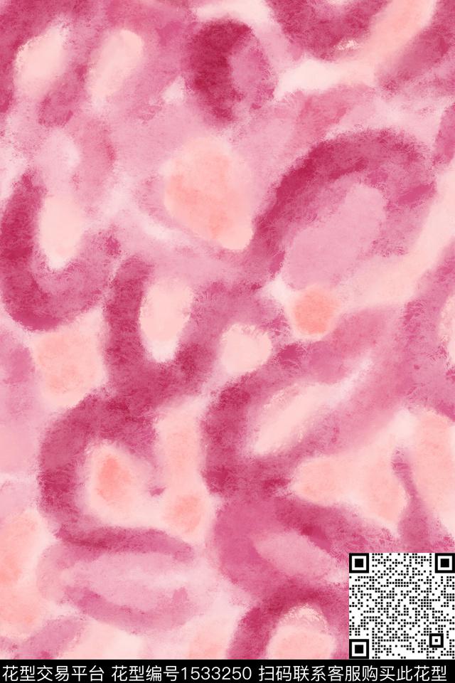 小清新肌理笔触数码印花华亿平台下载（图片编号: 1533250） - 瓦栏（Walan）