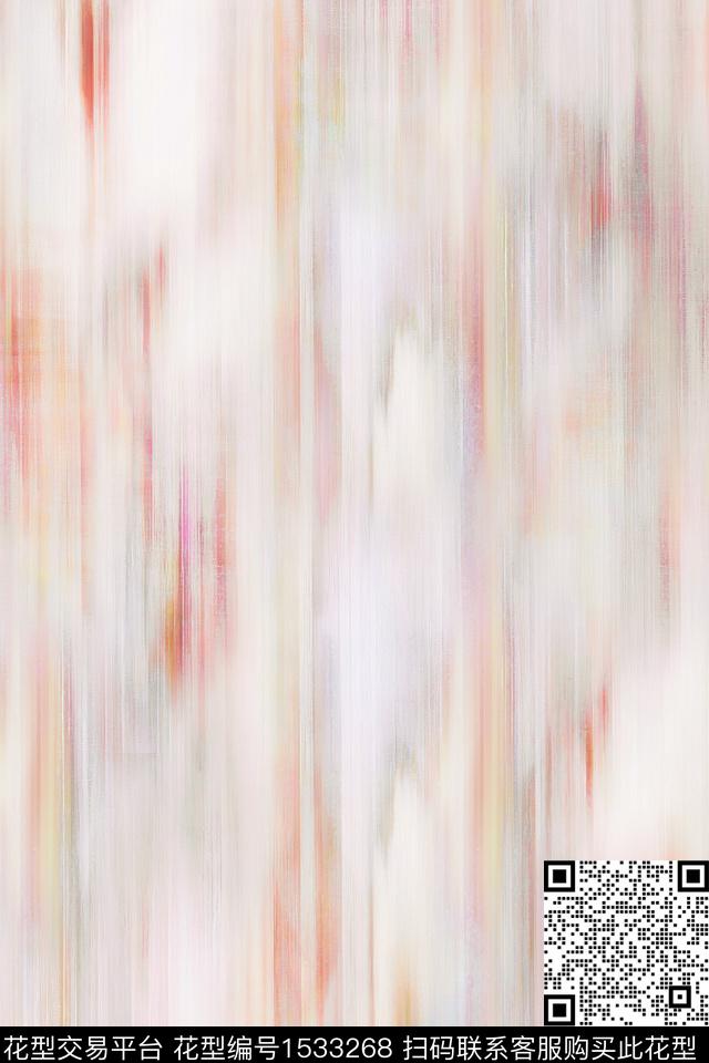 抽象肌理女装数码印花华亿平台下载（图片编号: 1533268） - 瓦栏（Walan）