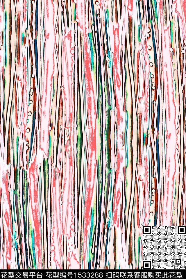 条纹抽象数码印花华亿平台下载（图片编号: 1533288） - 瓦栏（Walan）