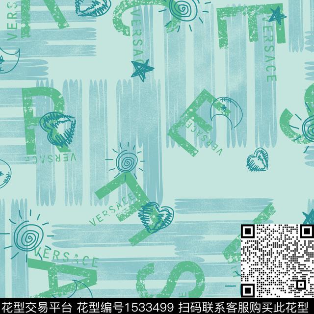 字母男装简约传统印花华亿平台下载（图片编号: 1533499） - 瓦栏（Walan）