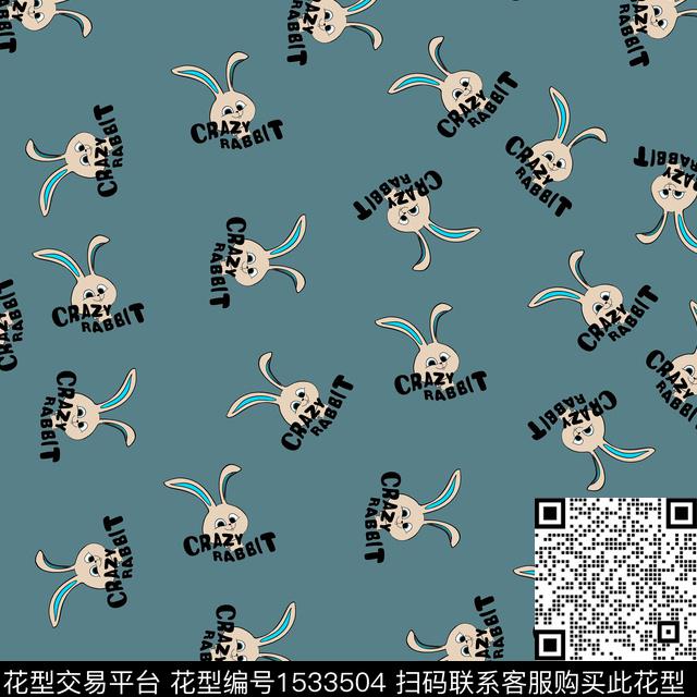 字母卡通男装传统印花华亿平台下载（图片编号: 1533504） - 瓦栏（Walan）