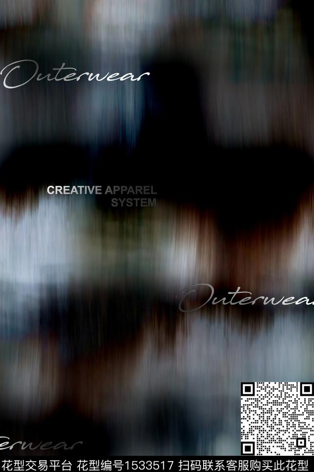 字母抽象男装满版花数码印花华亿平台下载（图片编号: 1533517） - 瓦栏（Walan）