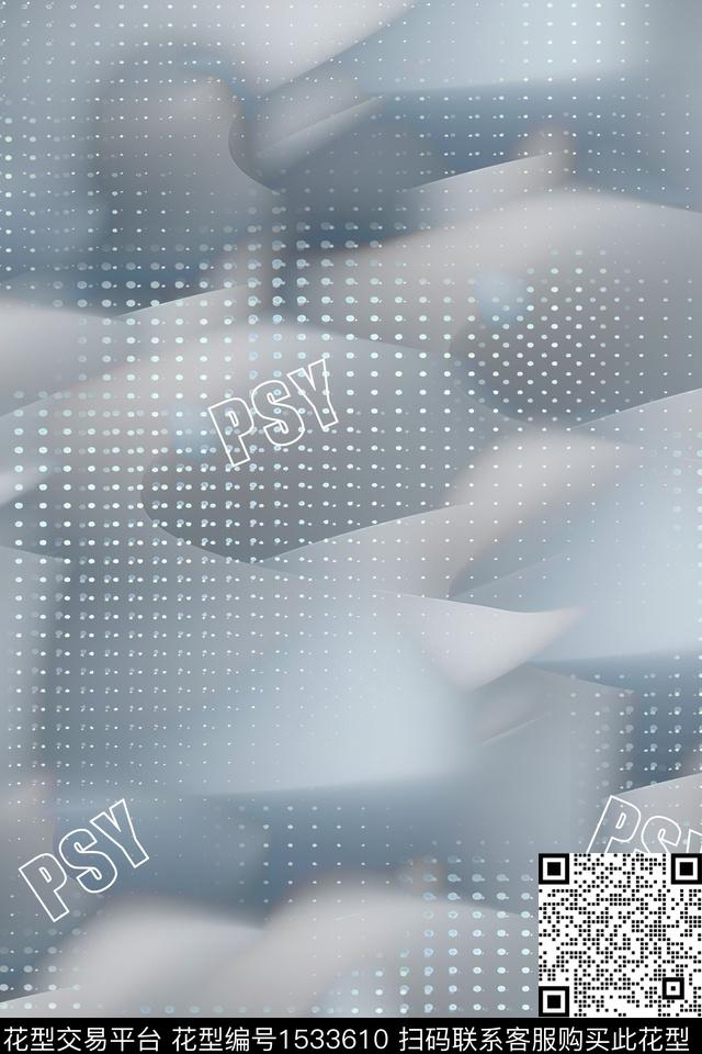 字母抽象男装满版花数码印花华亿平台下载（图片编号: 1533610） - 瓦栏（Walan）