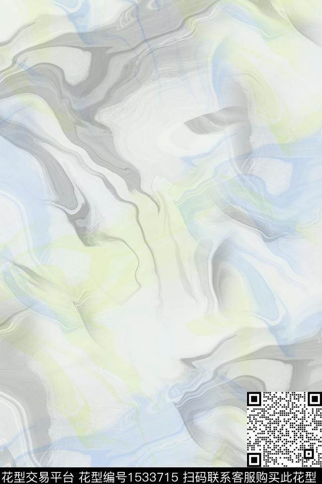 抽象男装满版花男装数码印花华亿平台下载（图片编号: 1533715） - 瓦栏（Walan）