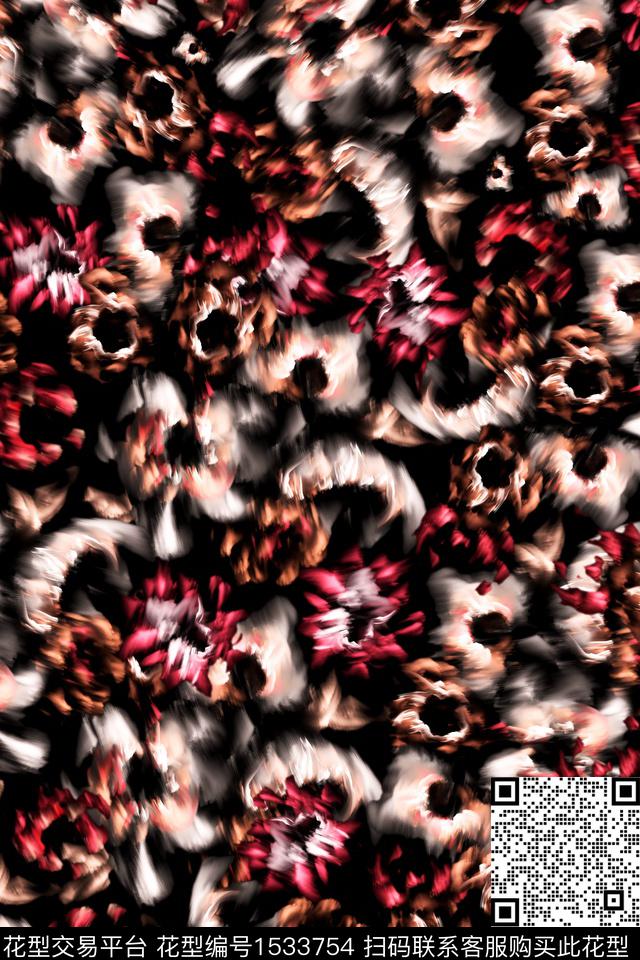 抽象肌理数码华亿平台数码印花华亿平台下载（图片编号: 1533754） - 瓦栏（Walan）