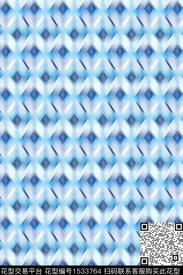 抽象男装满版花男装数码印花华亿平台下载（图片编号: 1533764） - 瓦栏（Walan）