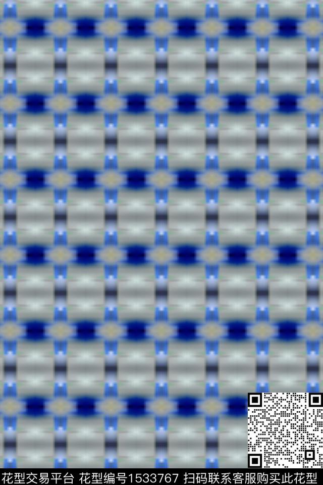 抽象男装满版花男装数码印花华亿平台下载（图片编号: 1533767） - 瓦栏（Walan）