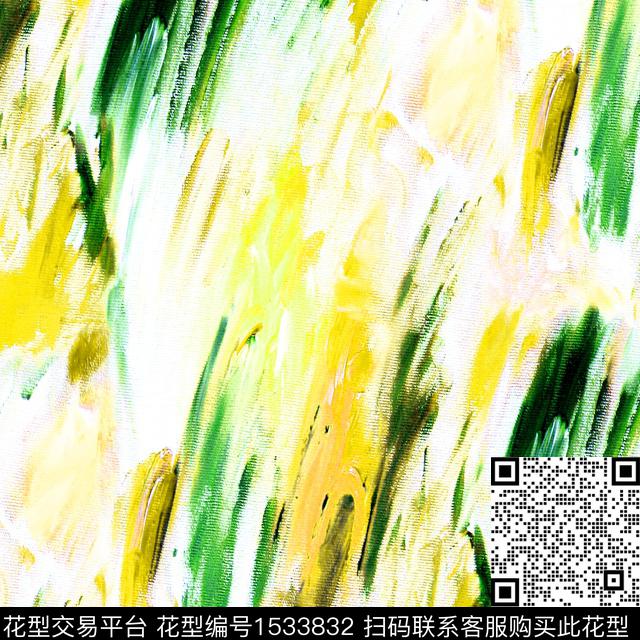 手绘流行色2024春夏数码印花华亿平台下载（图片编号: 1533832） - 瓦栏（Walan）