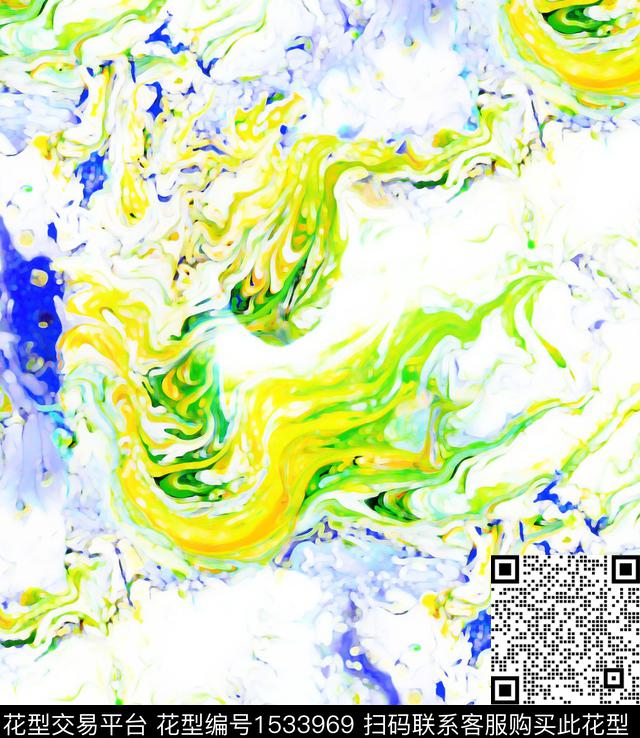 2024春夏流体流行色数码印花华亿平台下载（图片编号: 1533969） - 瓦栏（Walan）