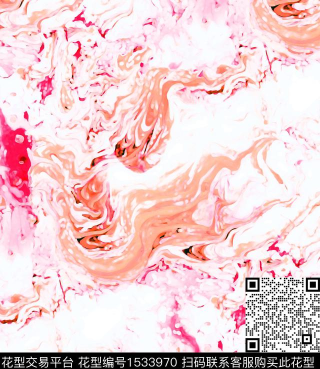 2024春夏流体流行色数码印花华亿平台下载（图片编号: 1533970） - 瓦栏（Walan）