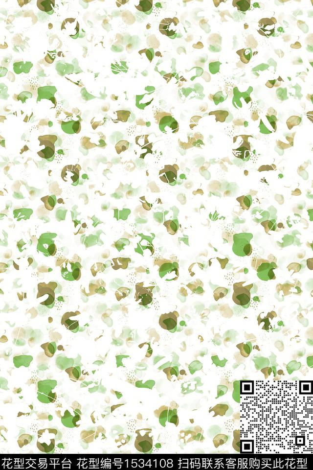 抽象春夏华亿平台肌理数码印花华亿平台下载（图片编号: 1534108） - 瓦栏（Walan）