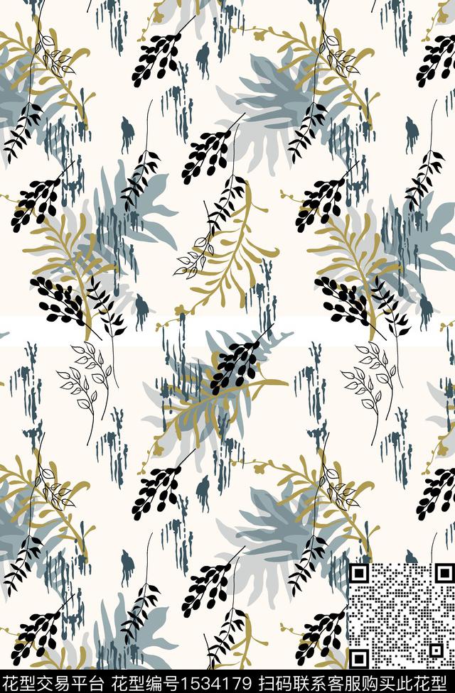 女装花卉连衣裙数码印花华亿平台下载（图片编号: 1534179） - 瓦栏（Walan）