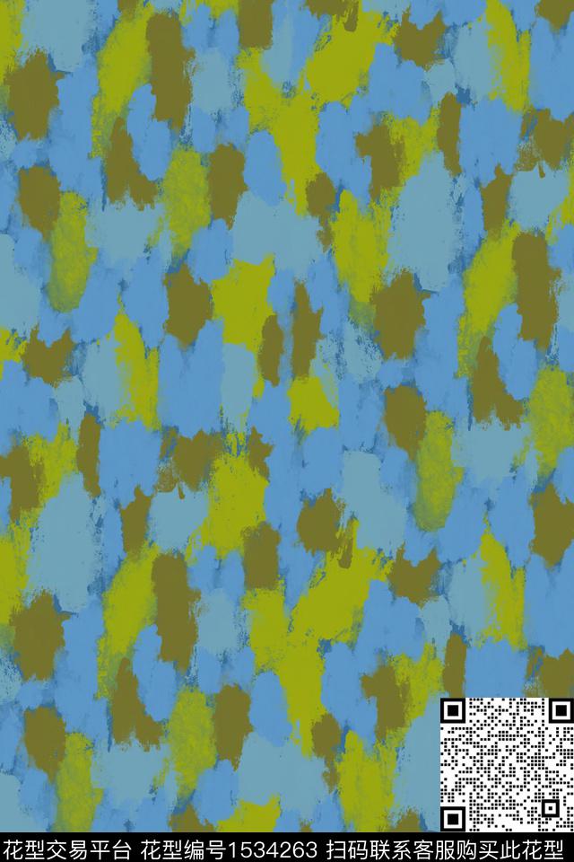 点彩肌理笔触数码印花华亿平台下载（图片编号: 1534263） - 瓦栏（Walan）