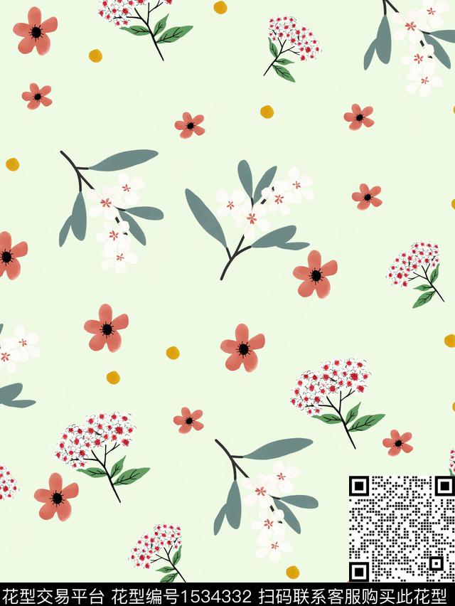 家纺花卉童装数码印花华亿平台下载（图片编号: 1534332） - 瓦栏（Walan）