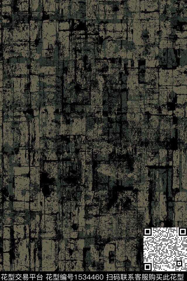 抽象男装肌理传统印花华亿平台下载（图片编号: 1534460） - 瓦栏（Walan）