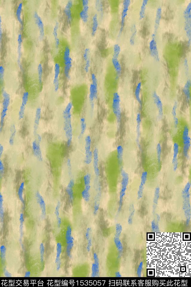 笔触炫彩抽象数码印花华亿平台下载（图片编号: 1535057） - 瓦栏（Walan）