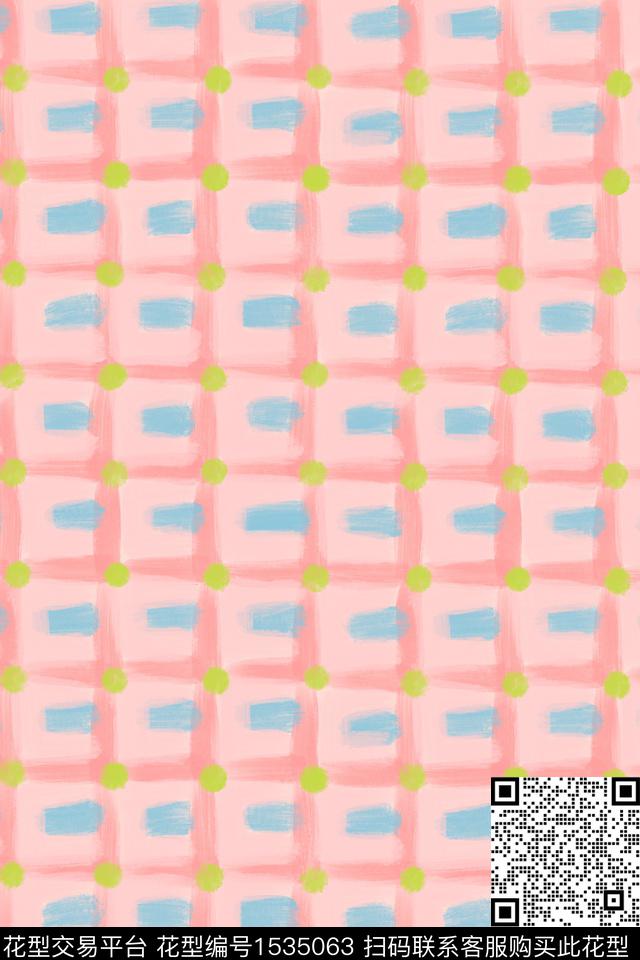 小清新清爽简约数码印花华亿平台下载（图片编号: 1535063） - 瓦栏（Walan）