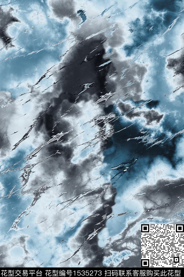 烟雾抽象肌理数码印花华亿平台下载（图片编号: 1535273） - 瓦栏（Walan）