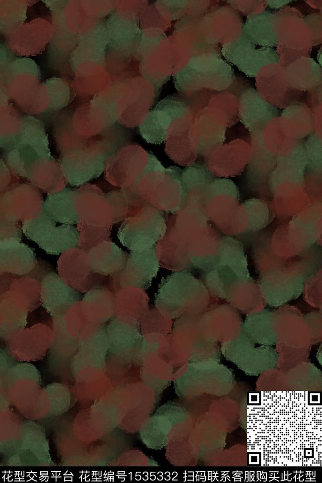 肌理笔触复古数码印花华亿平台下载（图片编号: 1535332） - 瓦栏（Walan）