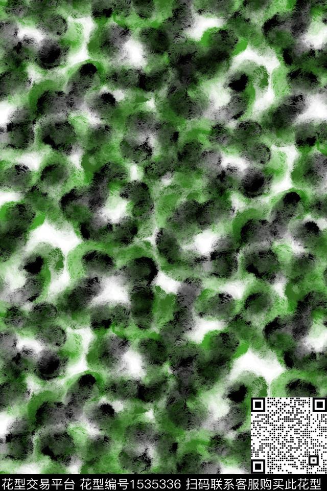 肌理笔触抽象数码印花华亿平台下载（图片编号: 1535336） - 瓦栏（Walan）