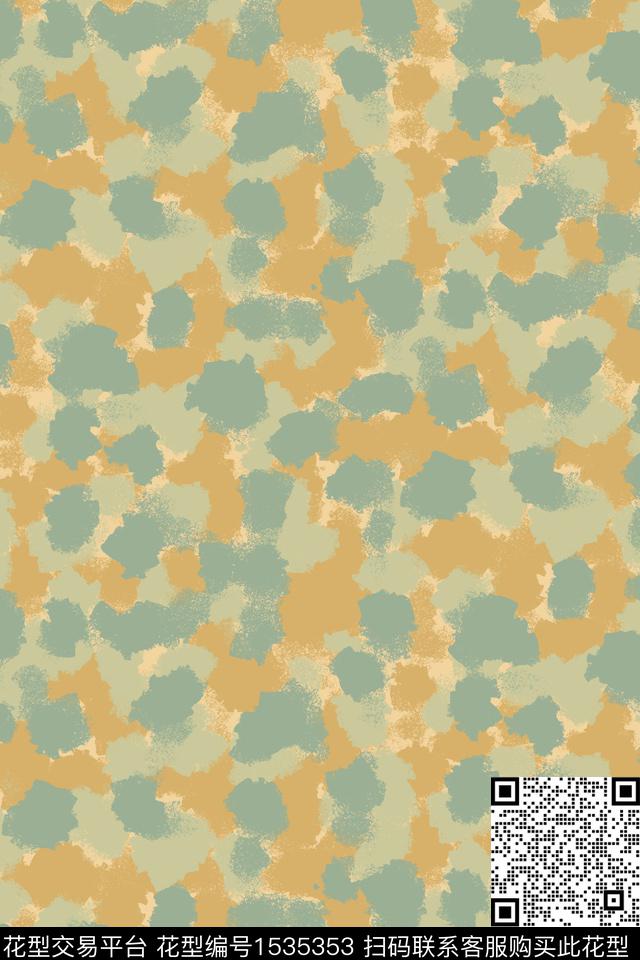 肌理笔触复古数码印花华亿平台下载（图片编号: 1535353） - 瓦栏（Walan）