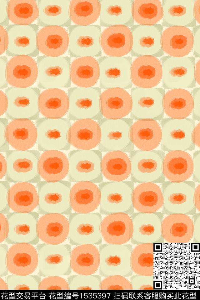 年轻女性简约淑女数码印花华亿平台下载（图片编号: 1535397） - 瓦栏（Walan）