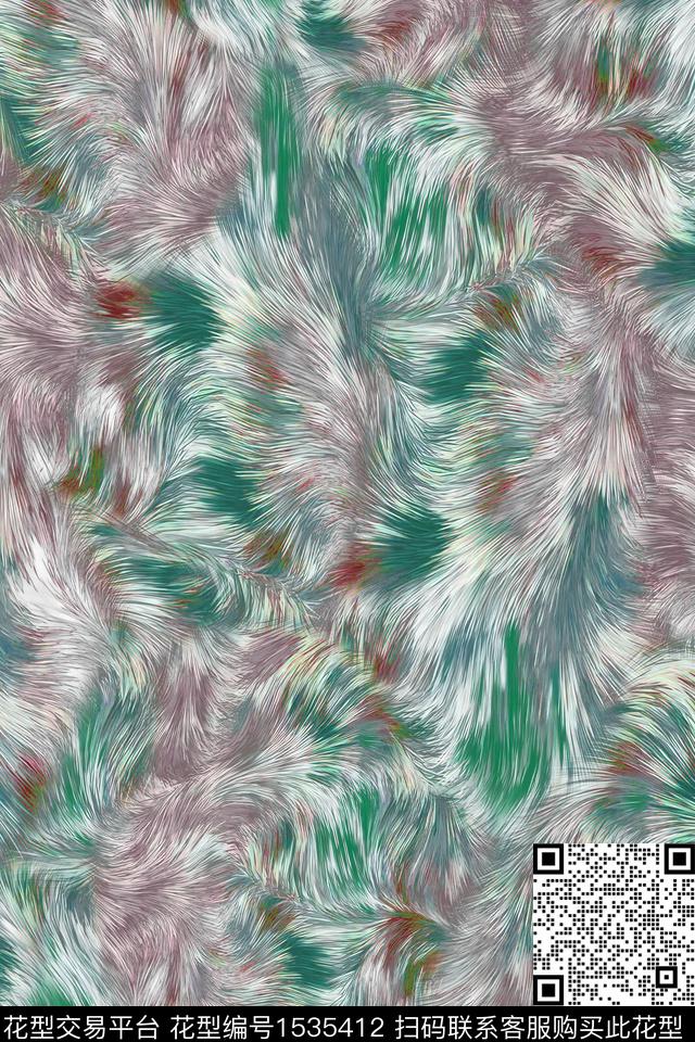 肌理抽象动物纹数码印花华亿平台下载（图片编号: 1535412） - 瓦栏（Walan）