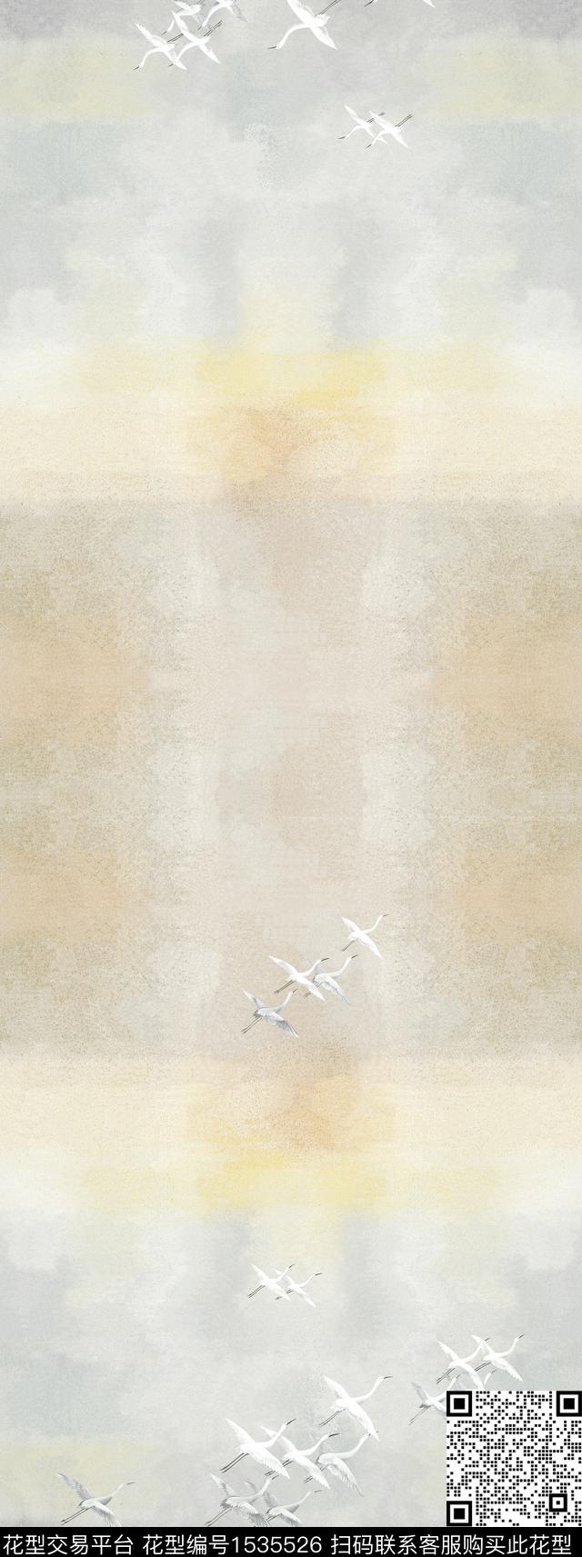 底纹长巾定位数码印花华亿平台下载（图片编号: 1535526） - 瓦栏（Walan）