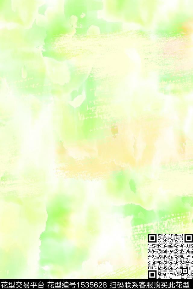 抽象肌理笔触数码印花华亿平台下载（图片编号: 1535628） - 瓦栏（Walan）