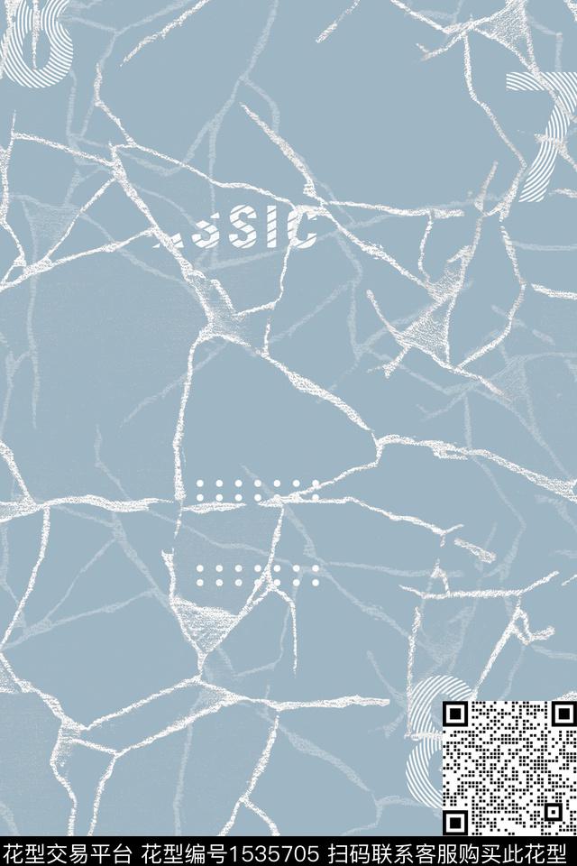 抽象男装字母男装满版花数码印花华亿平台下载（图片编号: 1535705） - 瓦栏（Walan）