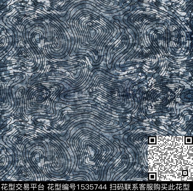 渐变条纹创意数码印花华亿平台下载（图片编号: 1535744） - 瓦栏（Walan）