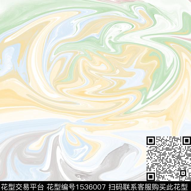 水波纹液化流动数码印花华亿平台下载（图片编号: 1536007） - 瓦栏（Walan）