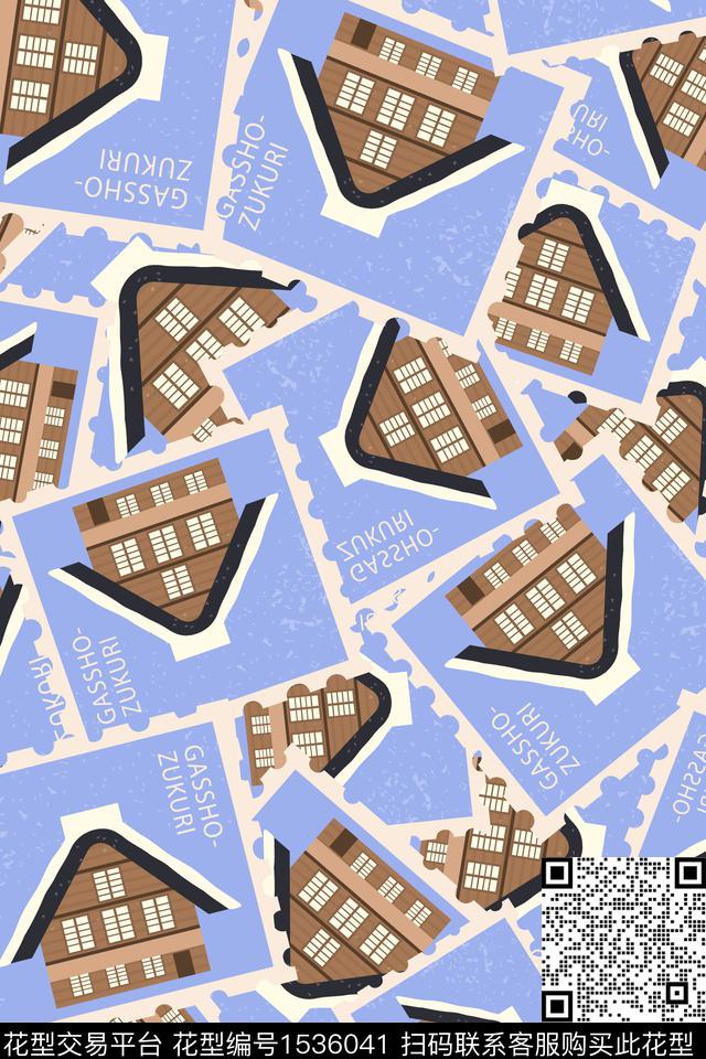 卡通邮票字母数码印花华亿平台下载（图片编号: 1536041） - 瓦栏（Walan）