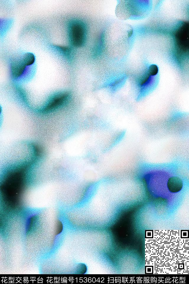 肌理颗粒抽象数码印花华亿平台下载（图片编号: 1536042） - 瓦栏（Walan）