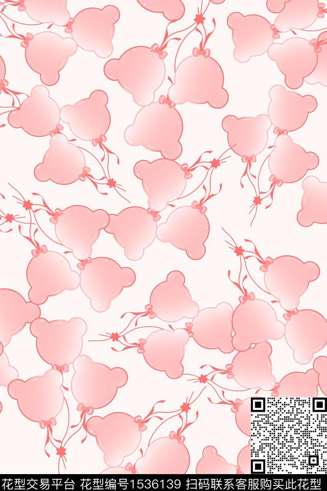 卡通气球童装数码印花华亿平台下载（图片编号: 1536139） - 瓦栏（Walan）