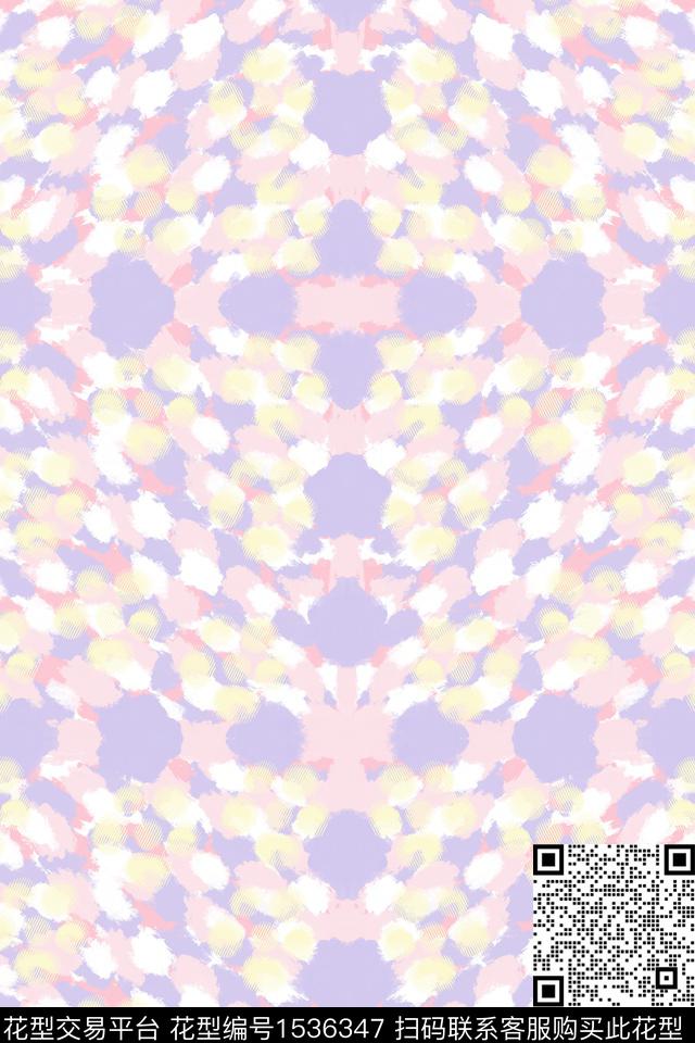 女装抽象数码华亿平台数码印花华亿平台下载（图片编号: 1536347） - 瓦栏（Walan）