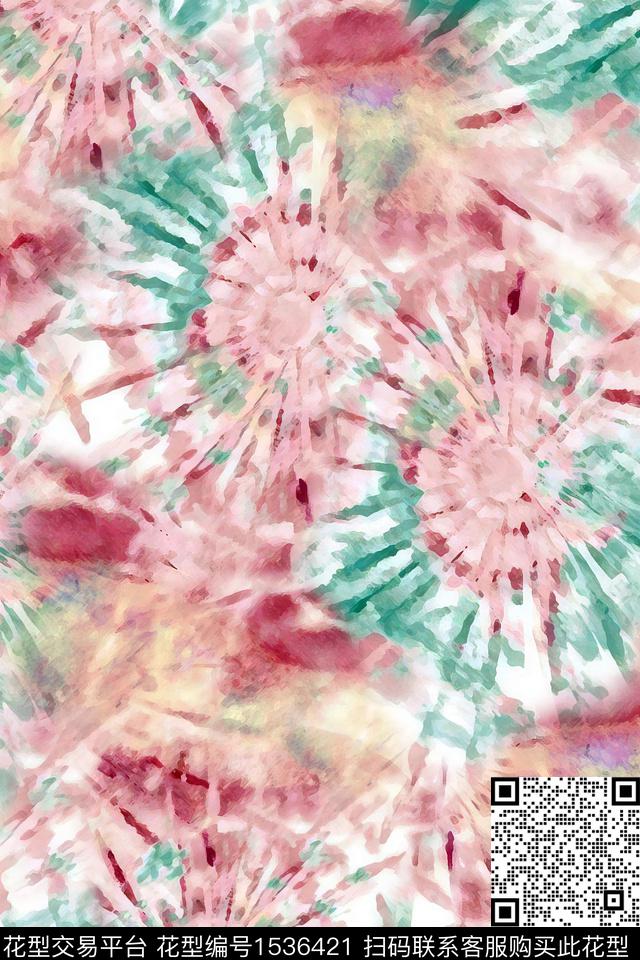 肌理抽象数码印花华亿平台下载（图片编号: 1536421） - 瓦栏（Walan）