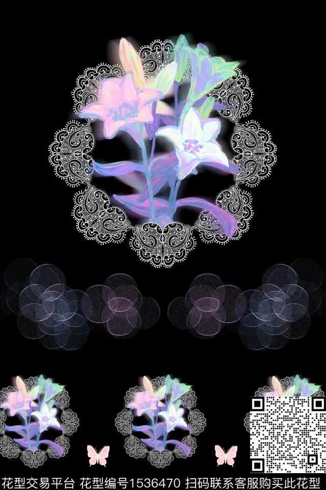 炫彩女装定位数码印花华亿平台下载（图片编号: 1536470） - 瓦栏（Walan）