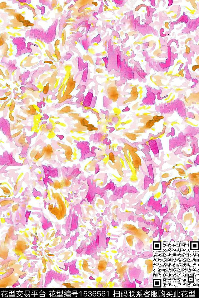 肌理抽象数码印花华亿平台下载（图片编号: 1536561） - 瓦栏（Walan）