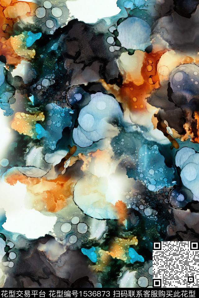 肌理抽象数码华亿平台数码印花华亿平台下载（图片编号: 1536873） - 瓦栏（Walan）