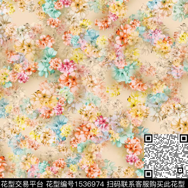 花卉小碎花数码华亿平台数码印花华亿平台下载（图片编号: 1536974） - 瓦栏（Walan）