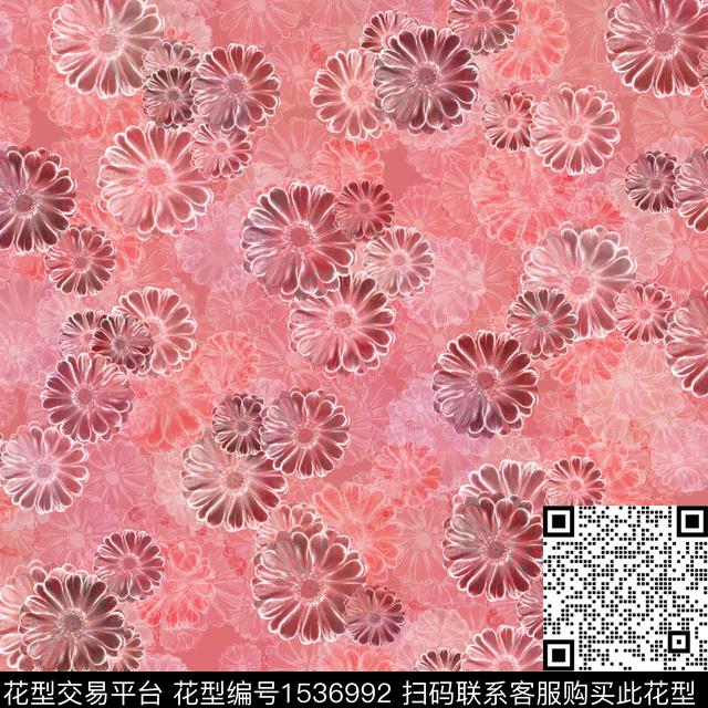 小碎花底纹花卉数码印花华亿平台下载（图片编号: 1536992） - 瓦栏（Walan）